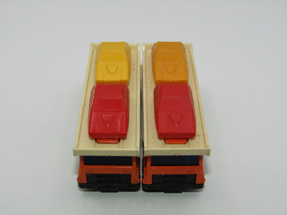 Matchbox Superfast 11C Car Transporter Orange LIGHT Yellow Car