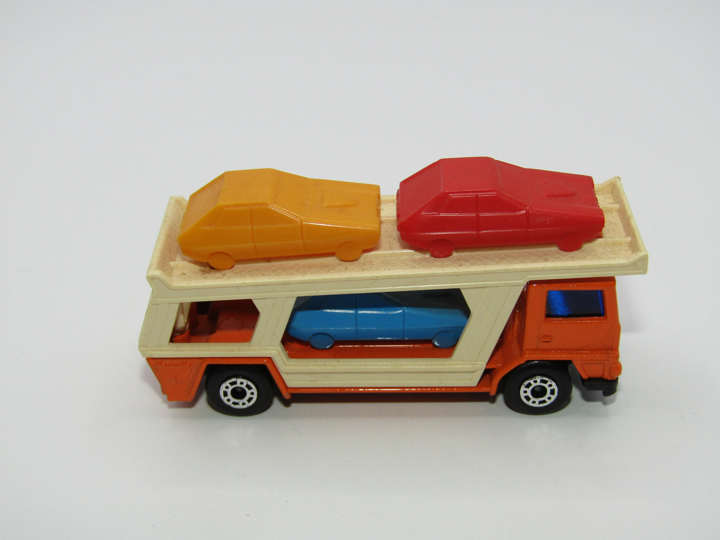 Matchbox Superfast 11C Car Transporter Orange DARK Yellow Car