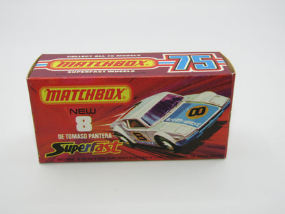 Matchbox Superfast 8C De Tomaso Pantera LIGHT ORANGE Interior SUN Label
