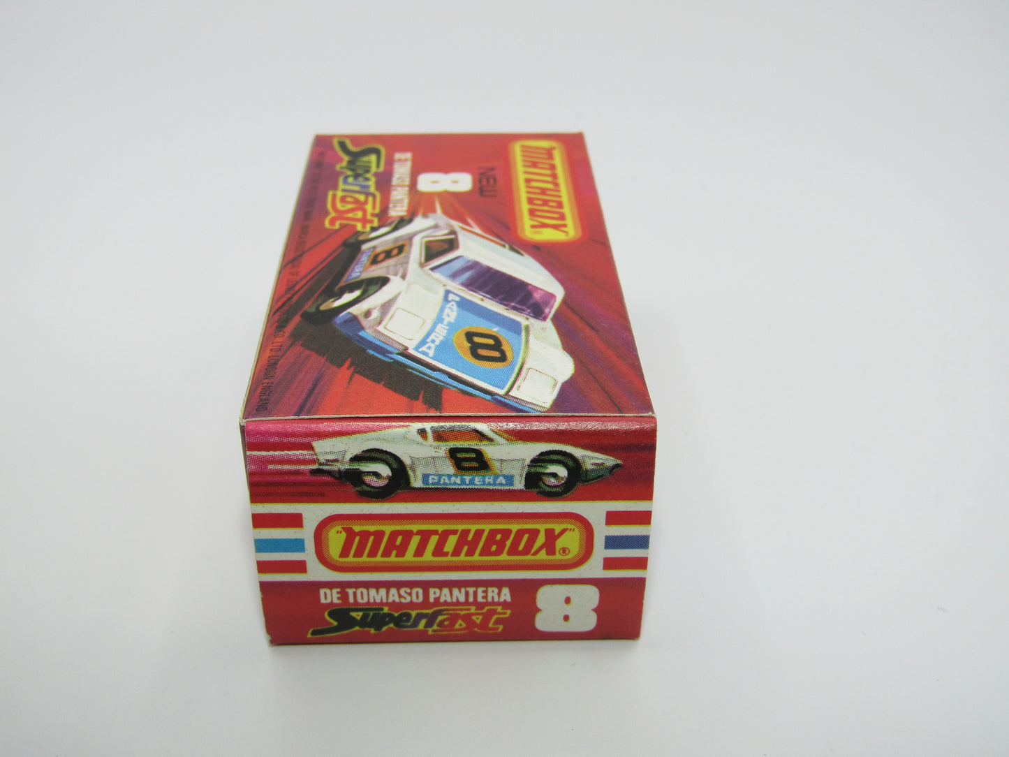 Matchbox Superfast 8C De Tomaso Pantera LIGHT ORANGE Interior SUN Label