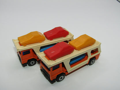 Matchbox Superfast 11C Car Transporter Orange YELLOW CAR at FRONT
