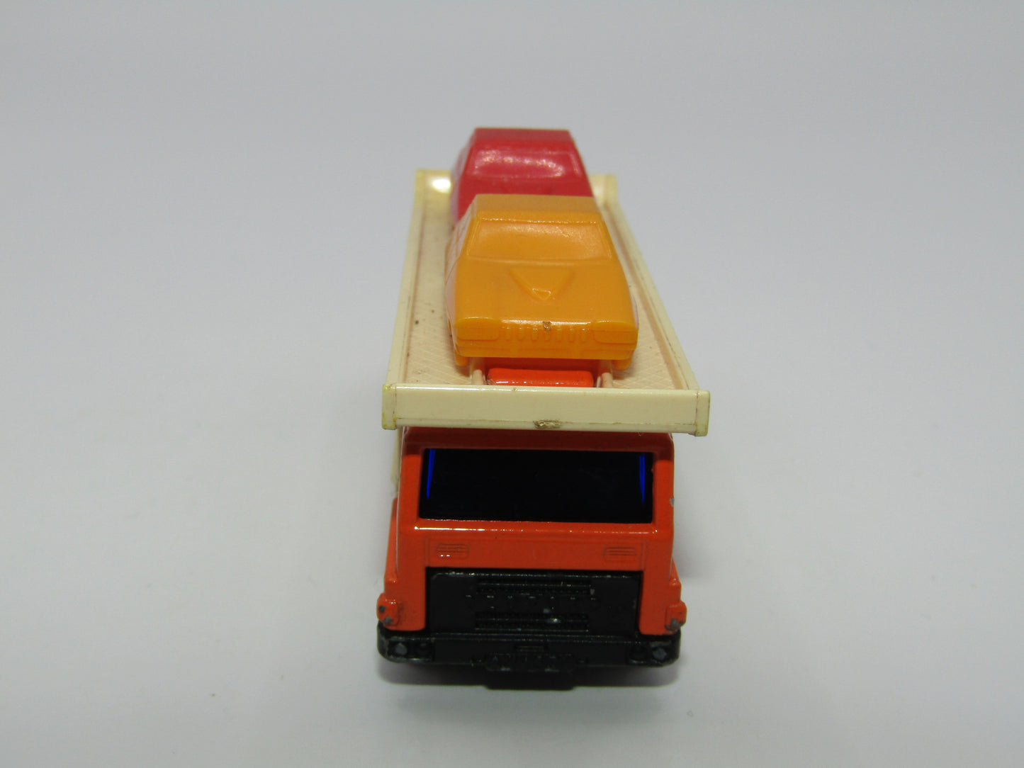 Matchbox Superfast 11C Car Transporter Orange YELLOW CAR at FRONT