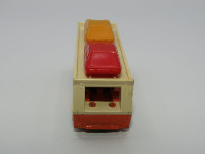 Matchbox Superfast 11C Car Transporter Orange YELLOW CAR at FRONT