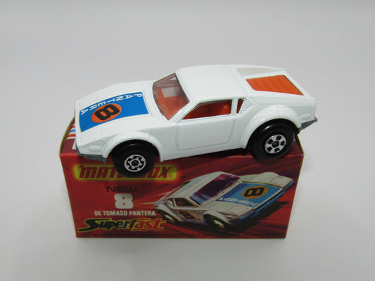 Matchbox Superfast 8C De Tomaso Pantera UNPAINTED Base with Bonnet Label Only