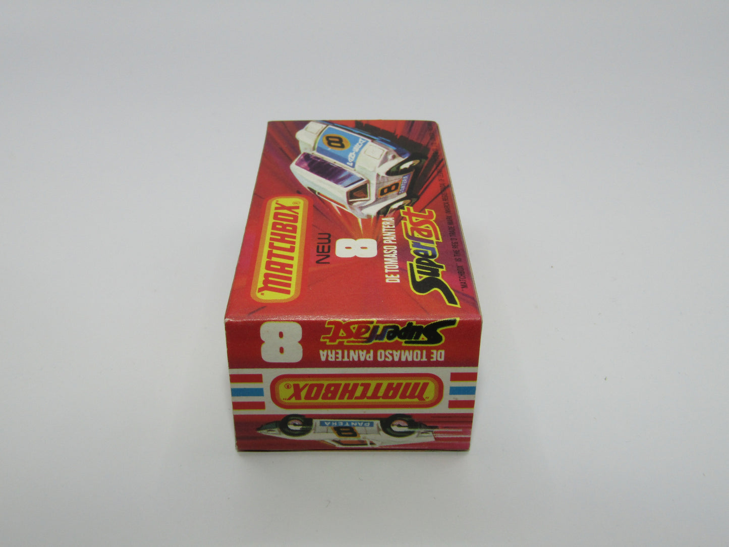 Matchbox Superfast 8C De Tomaso Pantera UNPAINTED Base with Bonnet Label Only