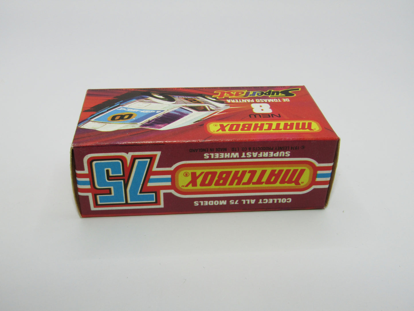 Matchbox Superfast 8C De Tomaso Pantera UNPAINTED Base with Bonnet Label Only