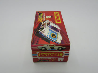 Matchbox Superfast 8C De Tomaso Pantera UNPAINTED Base with Bonnet Label Only