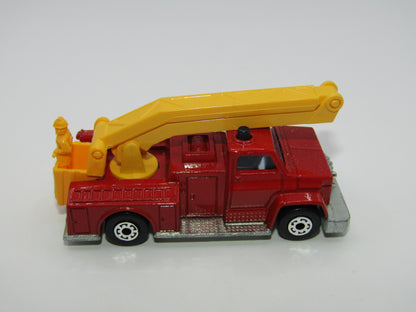 Matchbox Superfast 13C Snorkel Fire Engine Dark Red LIGHT BLUE windows