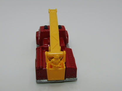 Matchbox Superfast 13C Snorkel Fire Engine Dark Red LIGHT BLUE windows