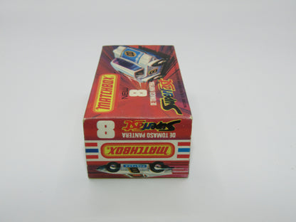 Matchbox Superfast 8C De Tomaso Pantera UNPAINTED Base with 5 SPOKE Wheels Full Set of labels