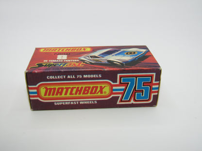 Matchbox Superfast 8C De Tomaso Pantera UNPAINTED Base with 5 SPOKE Wheels Full Set of labels