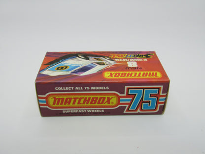 Matchbox Superfast 8C De Tomaso Pantera UNPAINTED Base with 5 SPOKE  Wheels NO LABELS