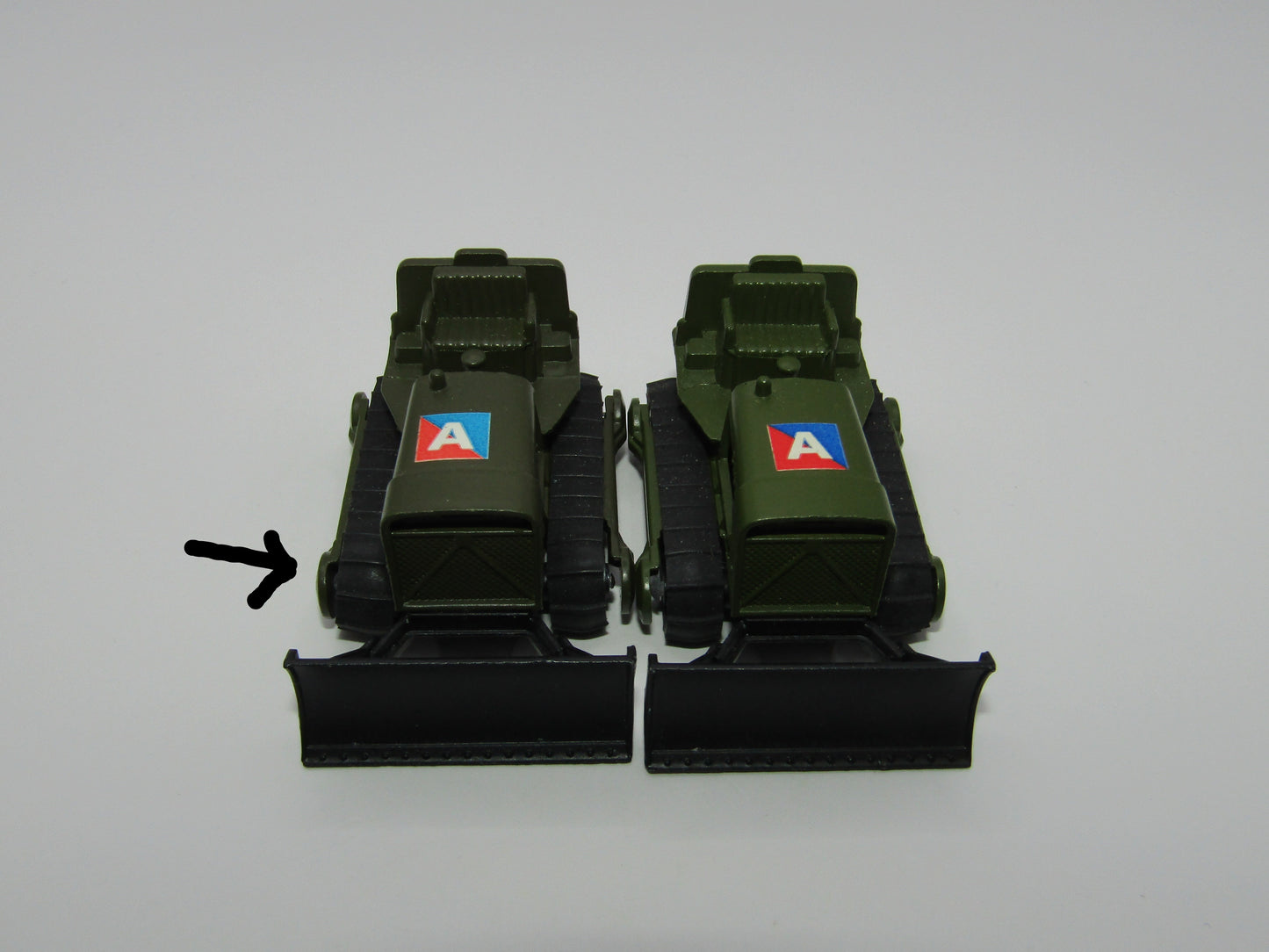 Matchbox Superfast 16A Case Tractor DARK Olive Green "A" Label