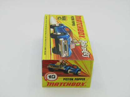 Matchbox Superfast 10B Piston Popper Metallic Blue SILVER BASE