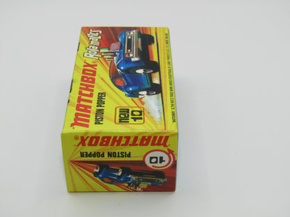Matchbox Superfast 10B Piston Popper LIGHT AMBER Windows & SILVER BASE