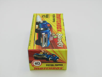 Matchbox Superfast 10B Piston Popper LIGHT AMBER Windows & SILVER BASE