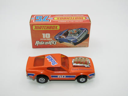 Matchbox Superfast 10B Piston Popper Sunkist ODD Textured Orange Paint Covering