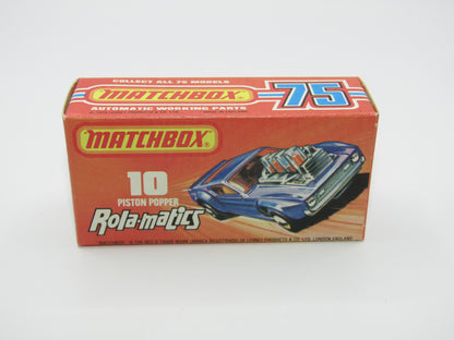 Matchbox Superfast 10B Piston Popper Sunkist ODD Textured Orange Paint Covering