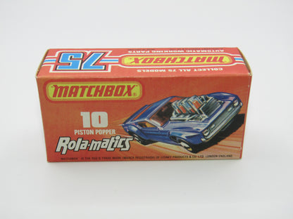 Matchbox Superfast 10B Piston Popper Sunkist ODD Textured Orange Paint Covering