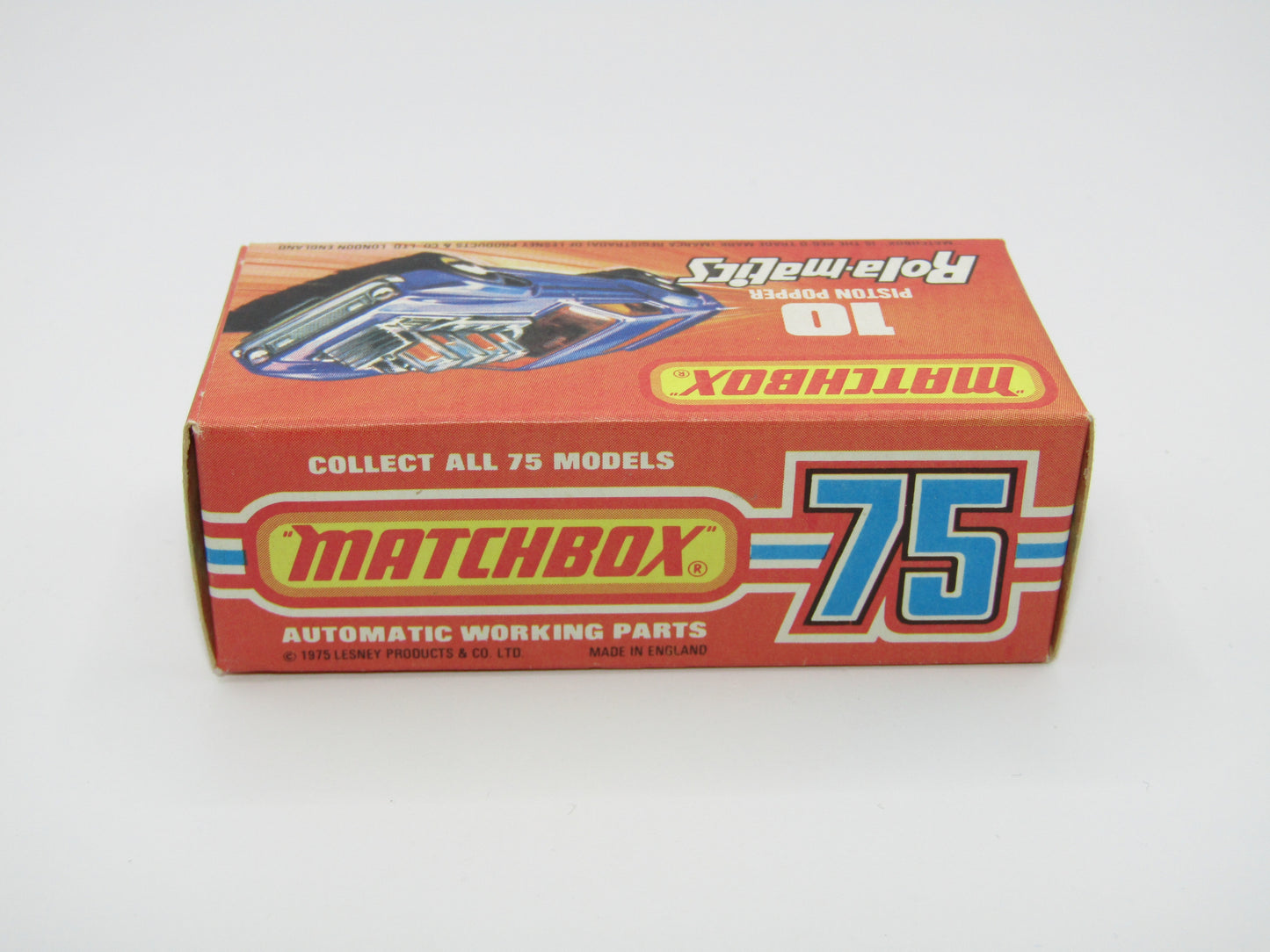 Matchbox Superfast 10B Piston Popper Sunkist ODD Textured Orange Paint Covering