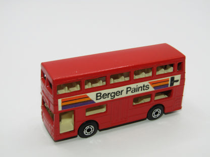 Matchbox Superfast 17C London Bus Berger Paints Dot Dash Wheels (A)