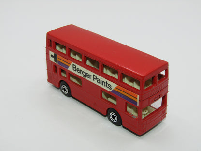 Matchbox Superfast 17C London Bus Berger Paints Dot Dash Wheels (A)