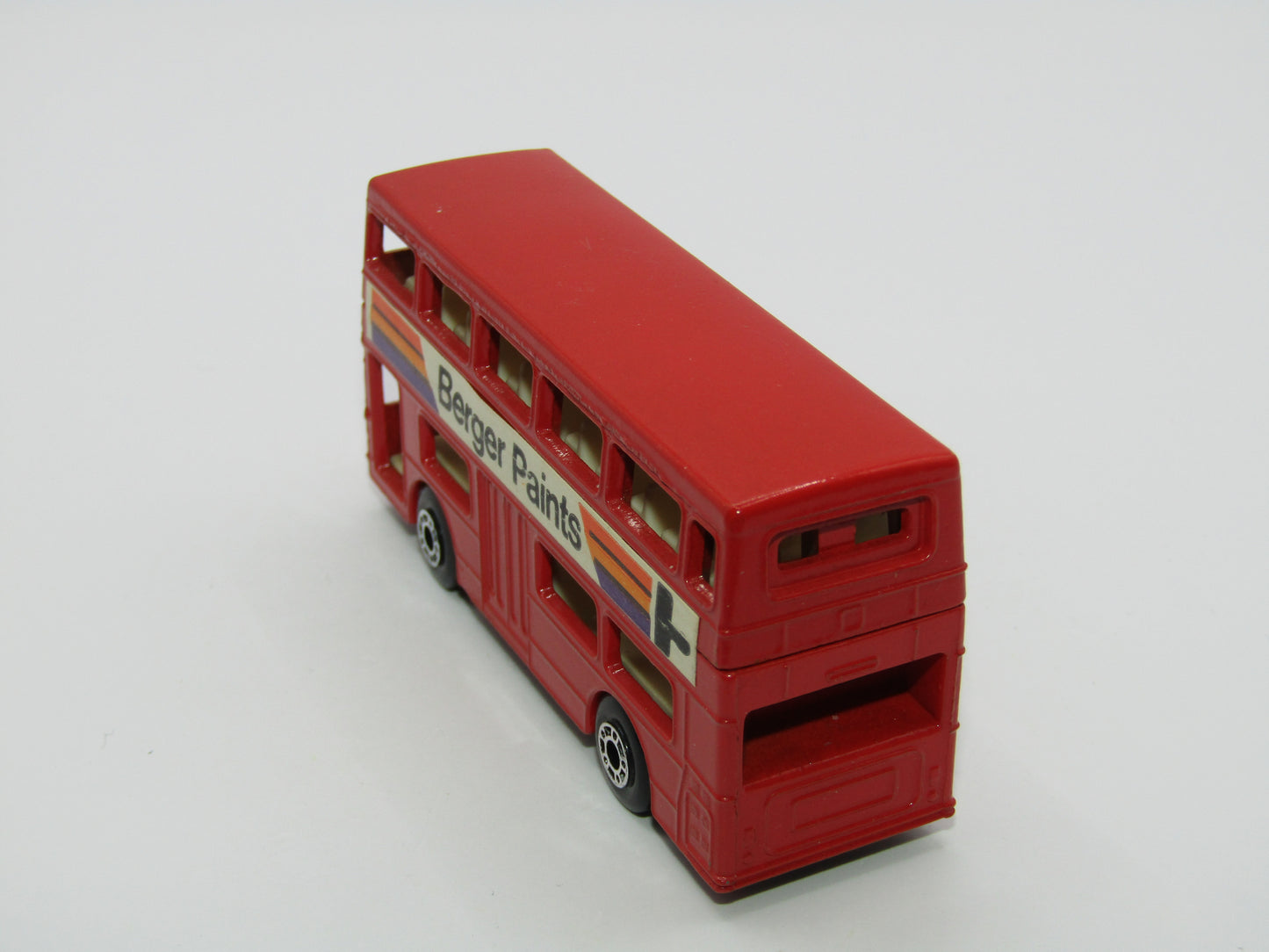 Matchbox Superfast 17C London Bus Berger Paints Dot Dash Wheels (A)