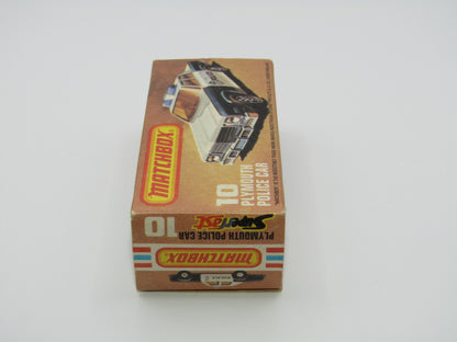 Matchbox Superfast 10C Plymouth Gran Fury Police & Shield Tampo DARK Amber Windows