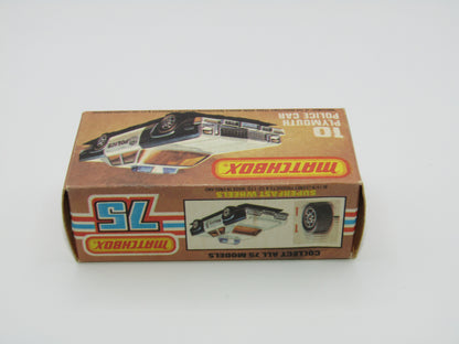 Matchbox Superfast 10C Plymouth Gran Fury Police & Shield Tampo DARK Amber Windows