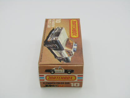 Matchbox Superfast 10C Plymouth Gran Fury Police & Shield Tampo DARK Amber Windows