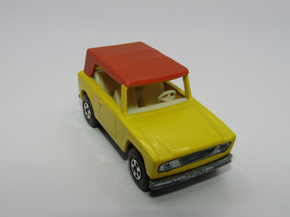 Matchbox Superfast 18A Field Car Yellow 5 Spoke Wide Wheels