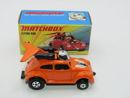 Matchbox Superfast RN IV Flying Beetle Orange 5 SPOKE SMALL SLOT Wheels