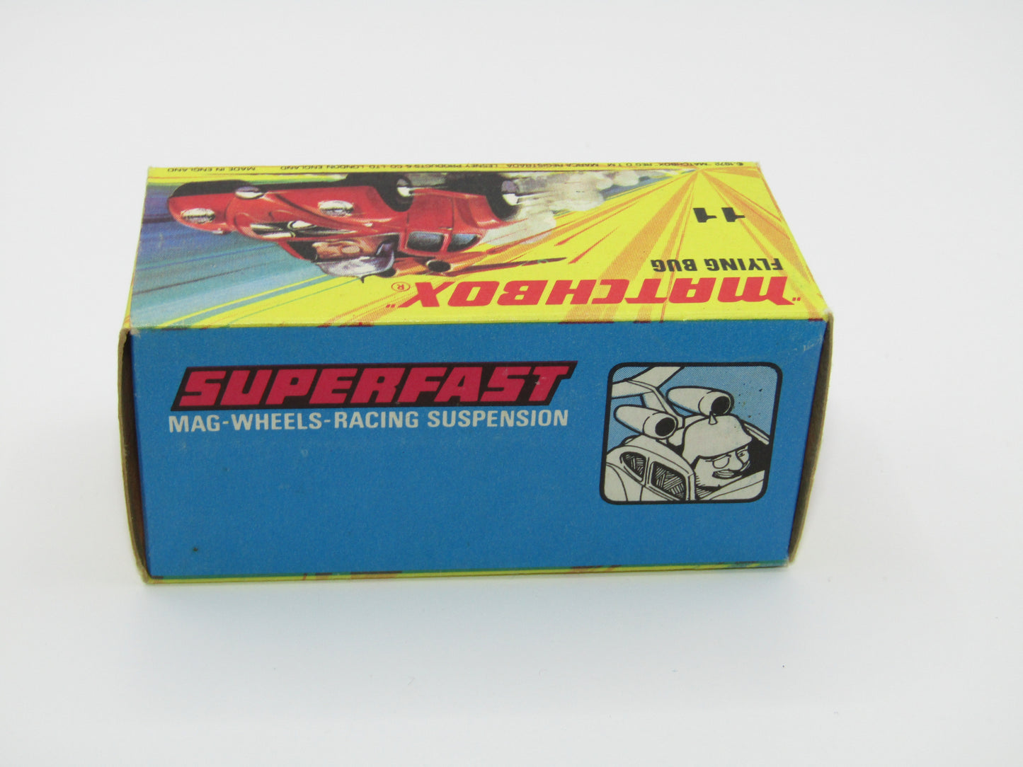Matchbox Superfast RN IV Flying Beetle Orange 5 SPOKE SMALL SLOT Wheels