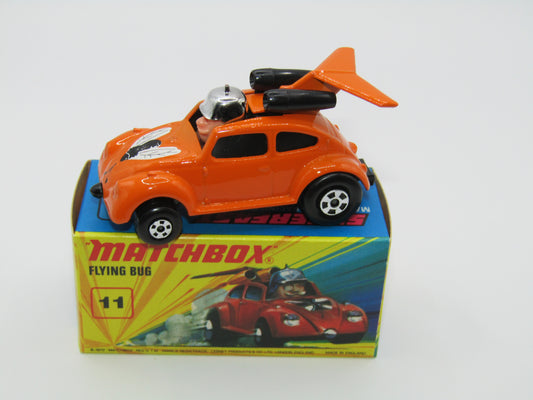Matchbox Superfast RN IV Flying Beetle Orange 5 Spoke Wheels