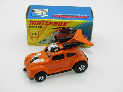 Matchbox Superfast RN IV Flying Beetle Orange 5 Spoke Wheels