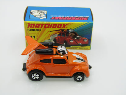 Matchbox Superfast RN IV Flying Beetle Orange 5 Spoke Wheels