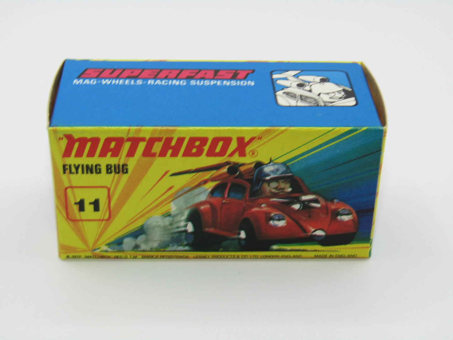 Matchbox Superfast RN IV Flying Beetle Orange 5 Spoke Wheels