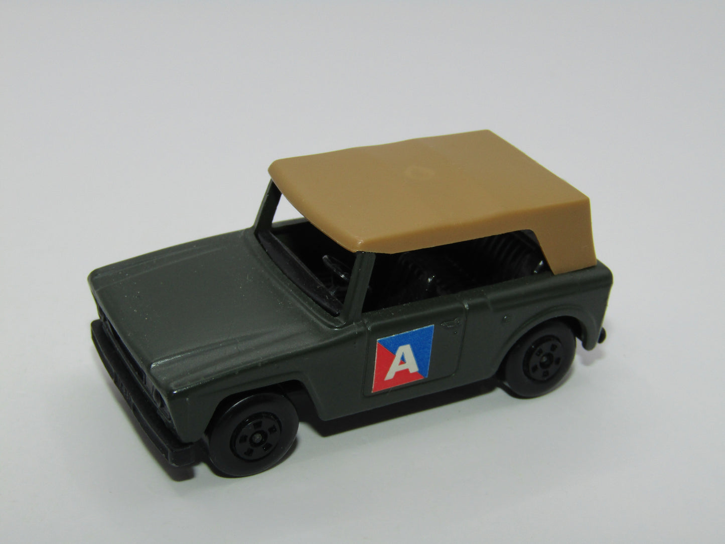 Matchbox Superfast 18A Field Car Olive DRAB "A" Label 5 SPOKE Wheels