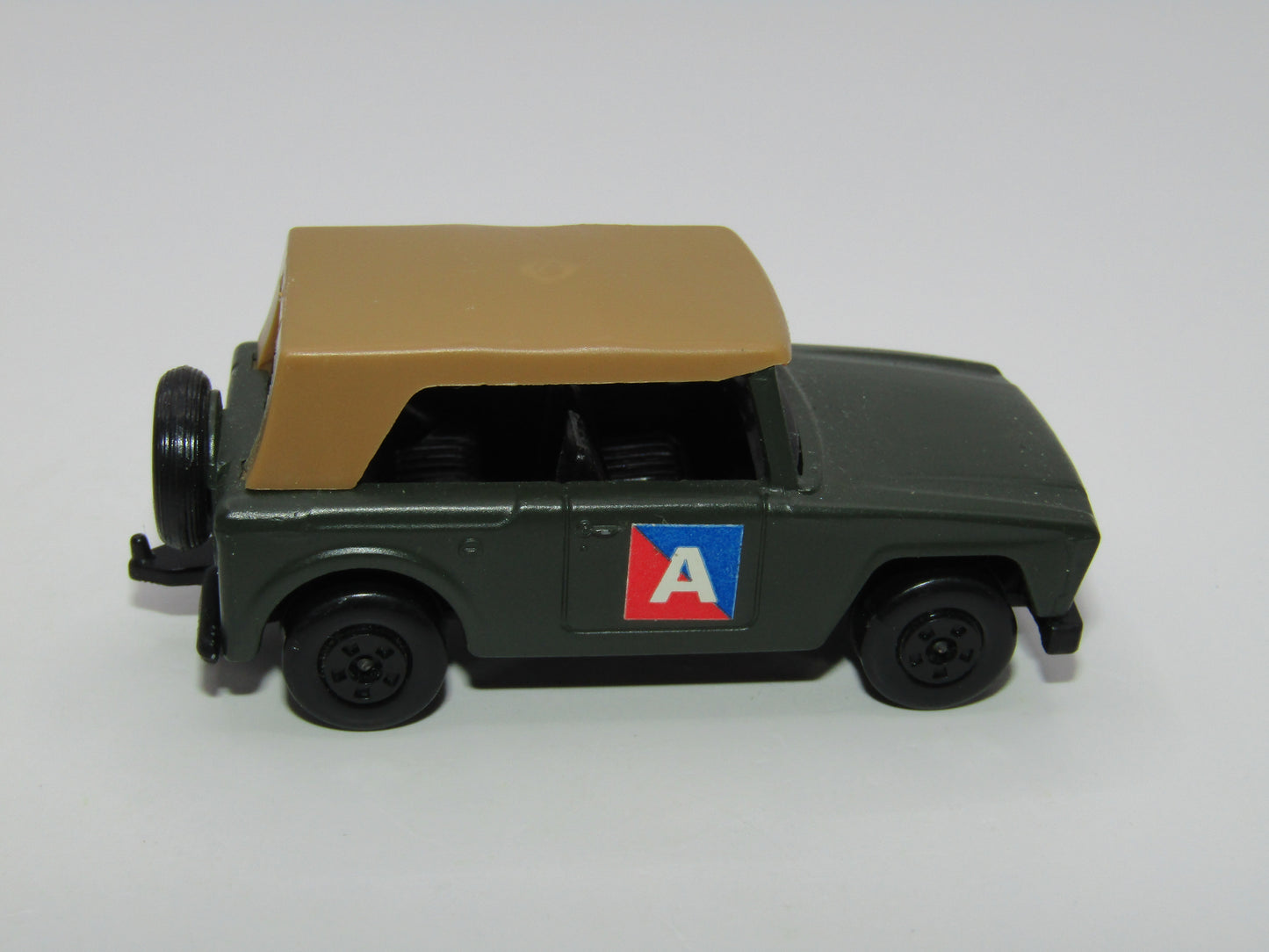 Matchbox Superfast 18A Field Car Olive DRAB "A" Label 5 SPOKE Wheels