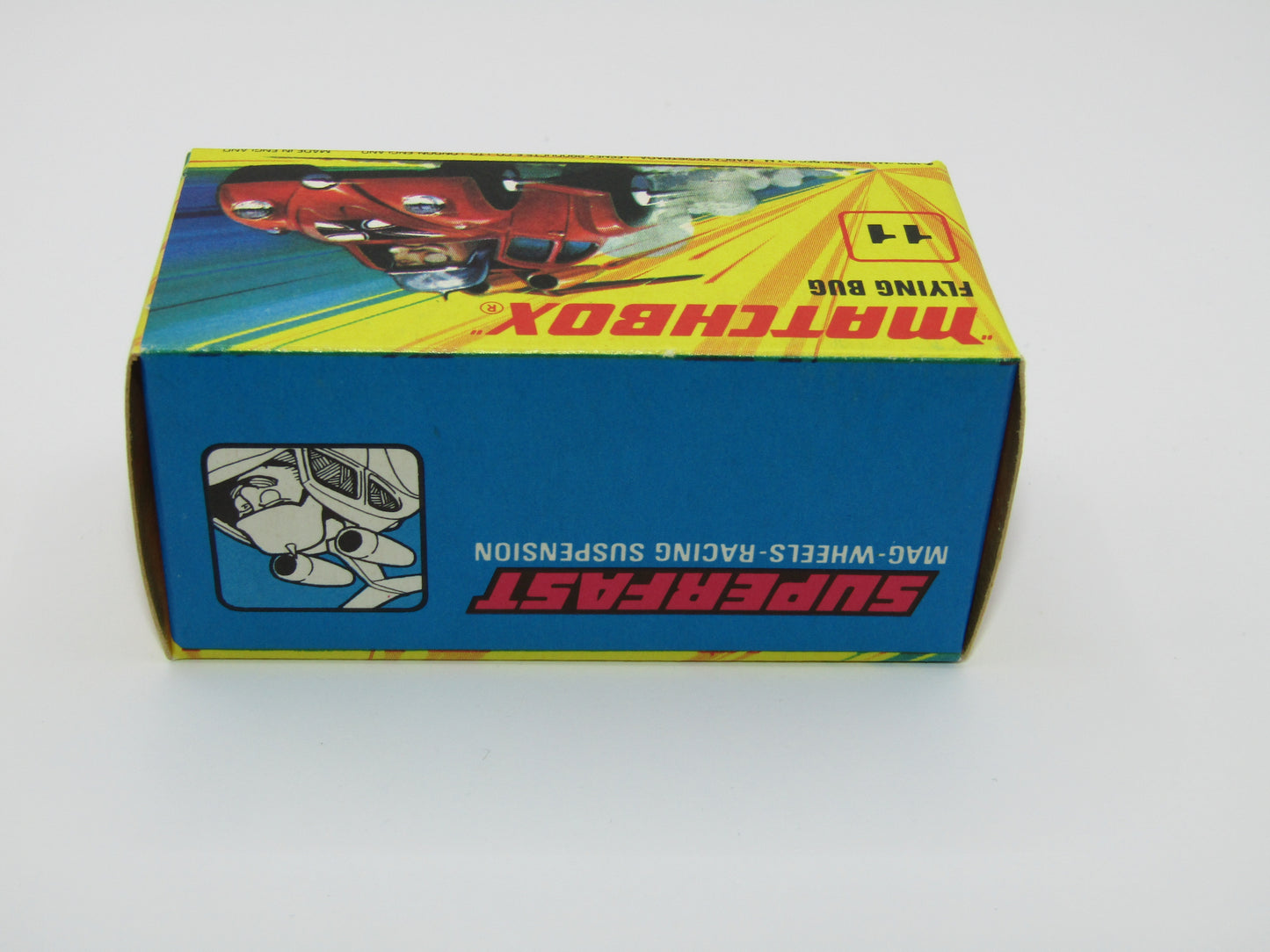 Matchbox Superfast No 11 Flying Bug 4 SPOKE Wheels Unpainted Base