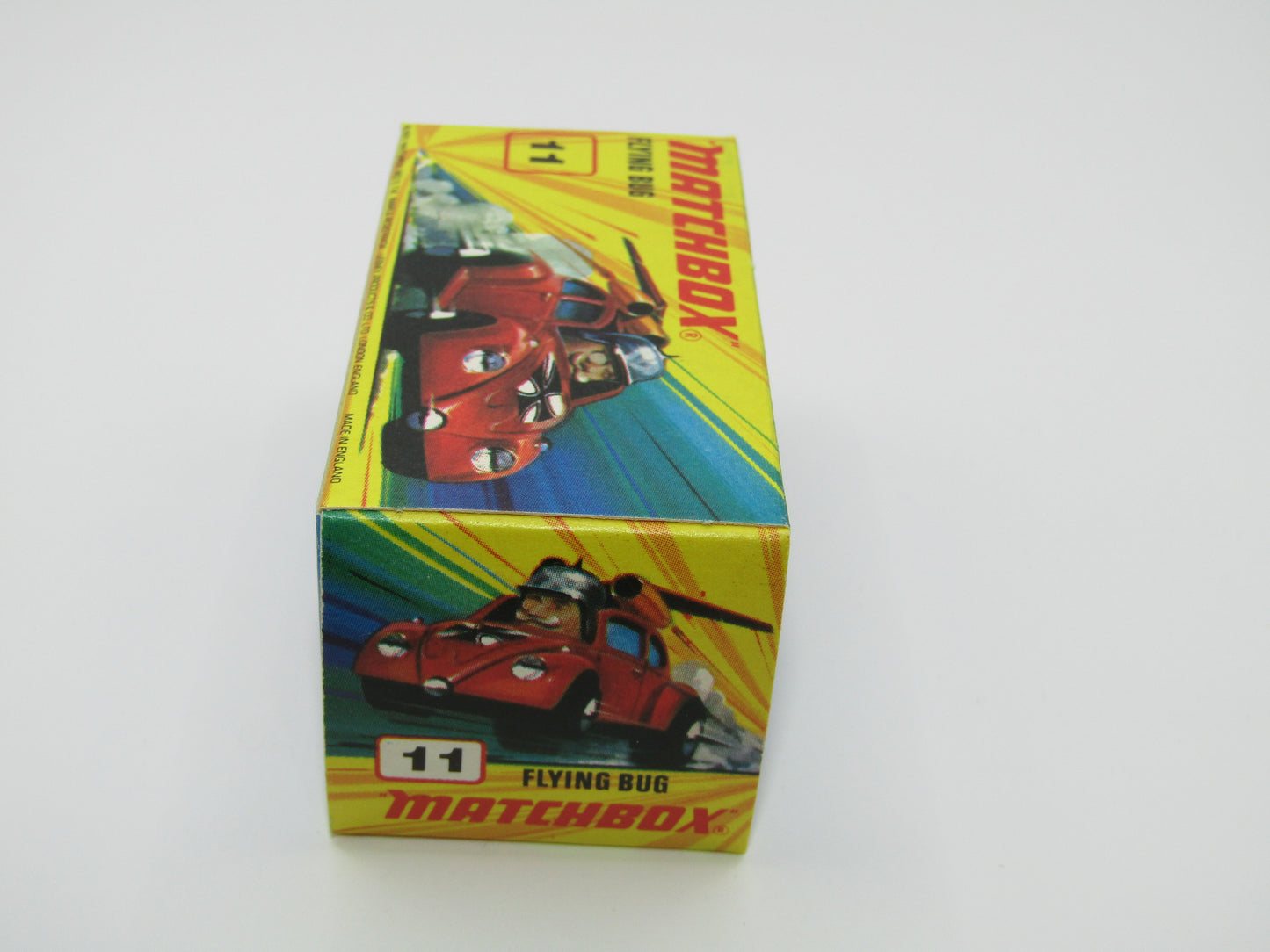Matchbox Superfast No 11 Flying Bug 4 SPOKE Wheels Unpainted Base