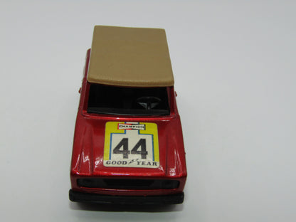 Matchbox Superfast 18A Field Car Metallic Red 44 Label