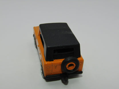 Matchbox Superfast 18A Field Car Orange Checker Label 4 Spoke Wheels