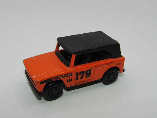 Matchbox Superfast 18A Field Car Scout Racing BLACK Wheel Hubs