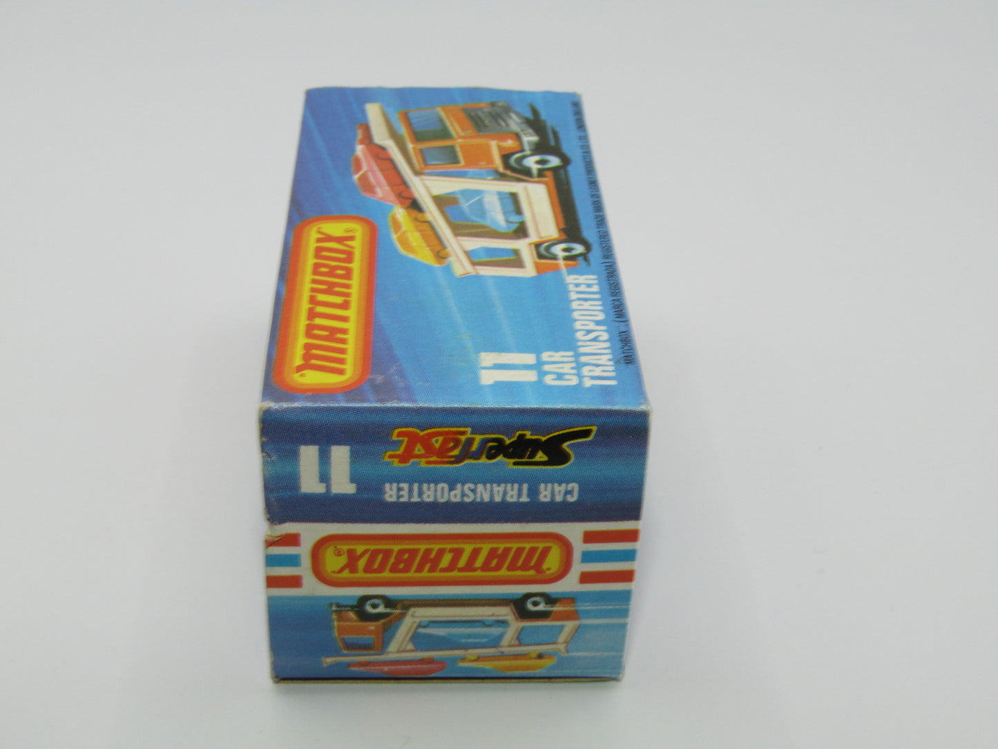 Matchbox Superfast No 11C Car Transporter Orange GREY BASE Dot Dash Wheels
