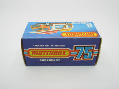 Matchbox Superfast No 11C Car Transporter Orange GREY BASE Dot Dash Wheels