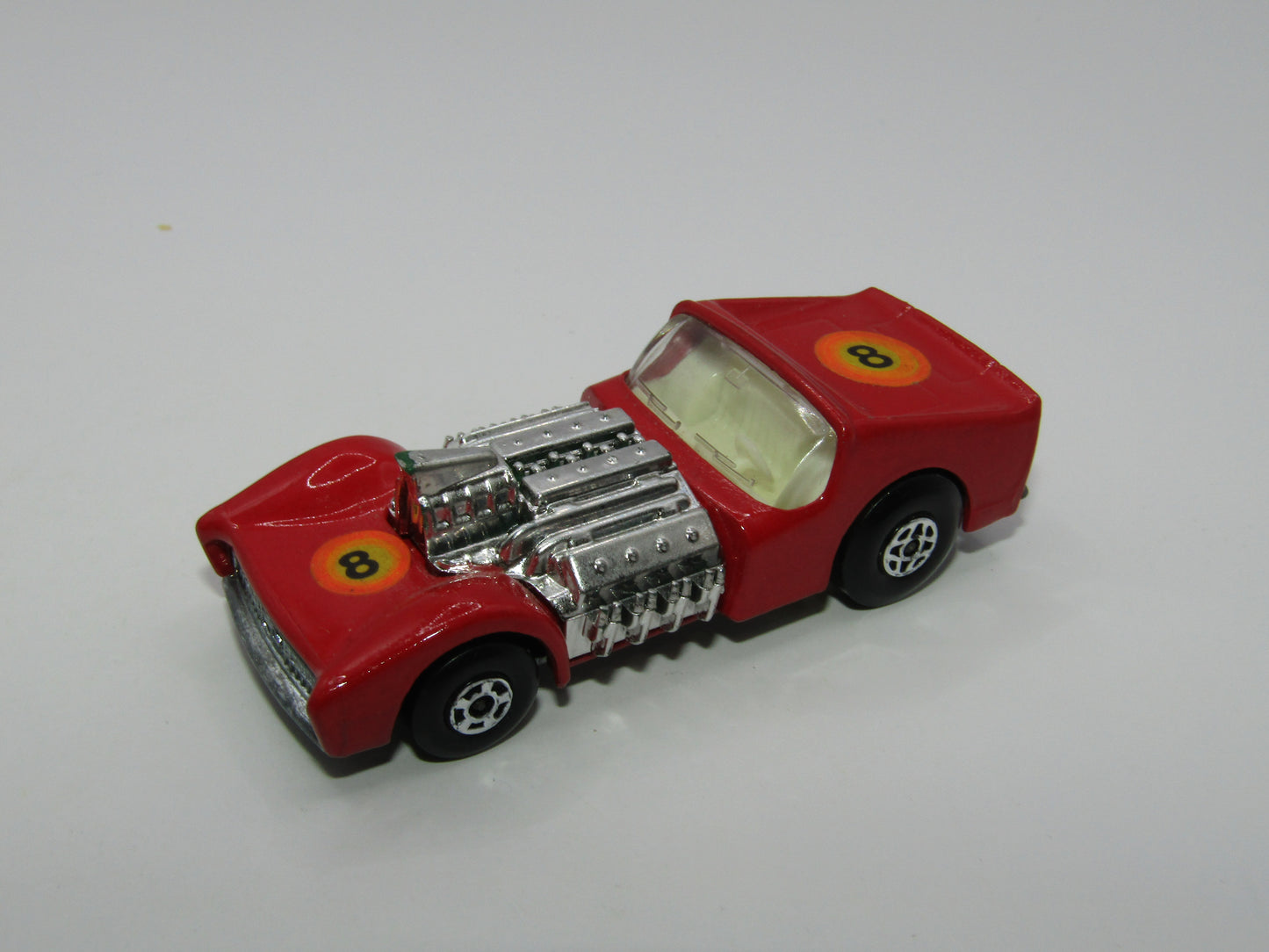 Matchbox Superfast 19B Road Dragster Dark Red  FACTORY ERROR to rear