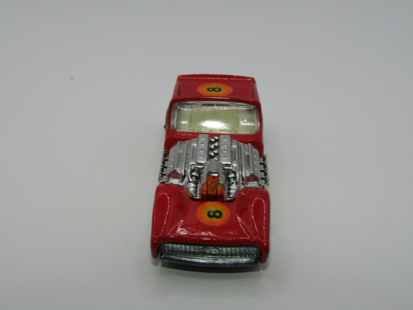 Matchbox Superfast 19B Road Dragster Dark Red  FACTORY ERROR to rear