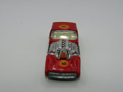 Matchbox Superfast 19B Road Dragster Dark Red  FACTORY ERROR to rear