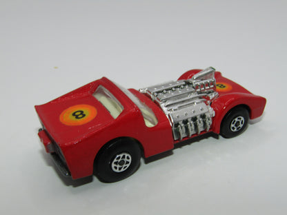 Matchbox Superfast 19B Road Dragster Dark Red  FACTORY ERROR to rear